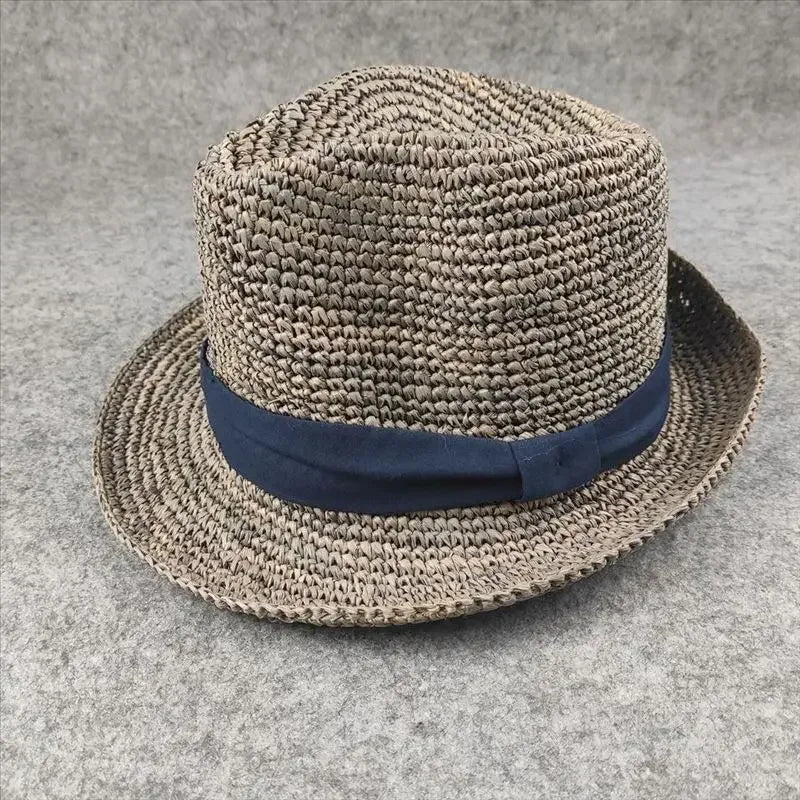 XL Large Size 61cm Panama Straw Hat for Woman and Man Foldable Straw Woven Sun Hat UPF 50+ Uv Sun Protection Shading Summer  Hat