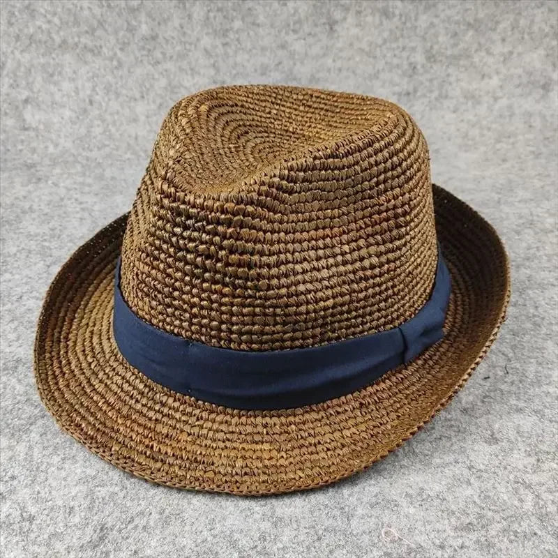 XL Large Size 61cm Panama Straw Hat for Woman and Man Foldable Straw Woven Sun Hat UPF 50+ Uv Sun Protection Shading Summer  Hat