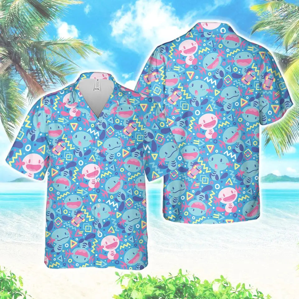 Fun Animal Cartoon Men's Hawaiian Shirts 3D Print Men's Summer Loose Beach Oversize Short-sleeved Top Men's Cute Shirts For Boys