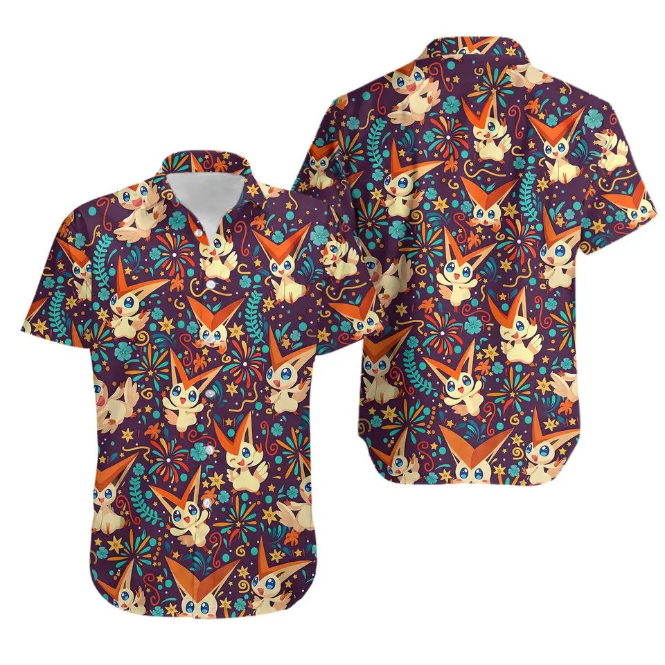 Fun Animal Cartoon Men's Hawaiian Shirts 3D Print Men's Summer Loose Beach Oversize Short-sleeved Top Men's Cute Shirts For Boys